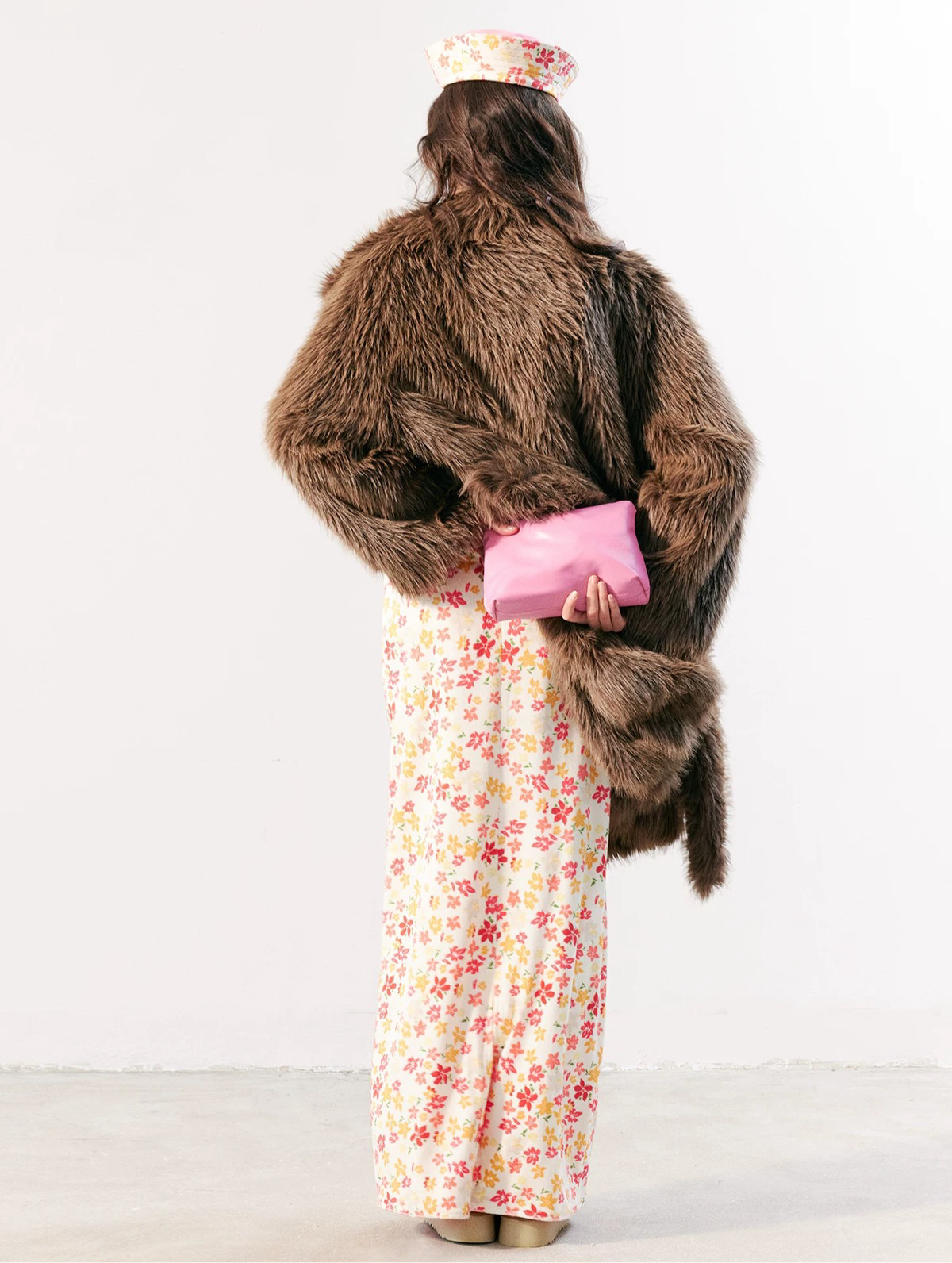 ‘Dreamy hibiscus‘ reversible maxi skirt
